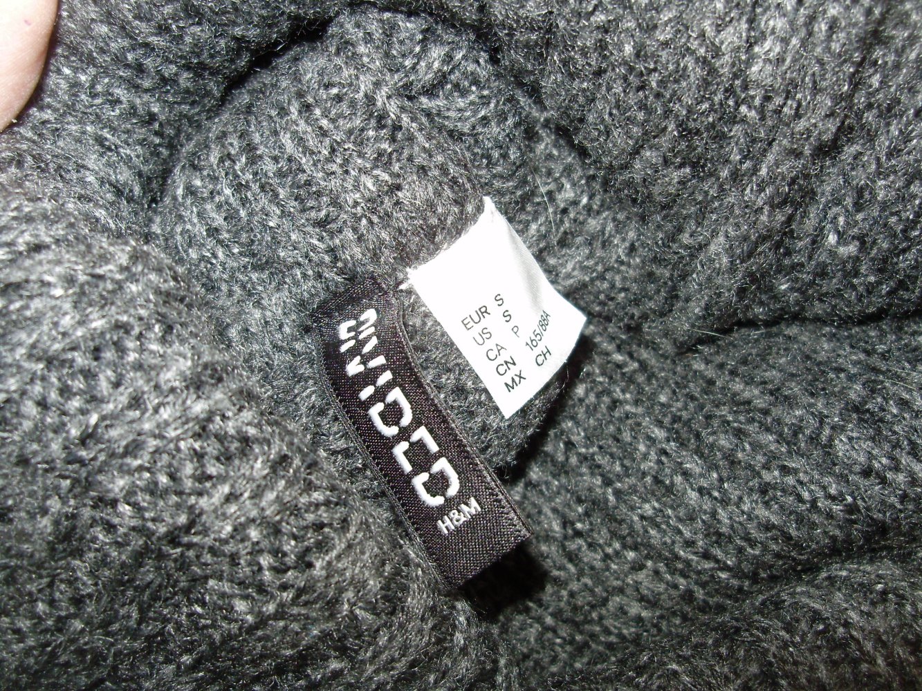 H&M Pullover Poncho grau S