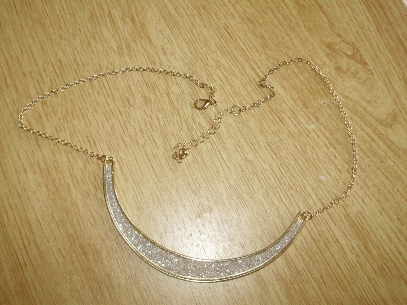 Pilgrim Kette Collier gold Glitzerteil ohne Etikettenanhänger