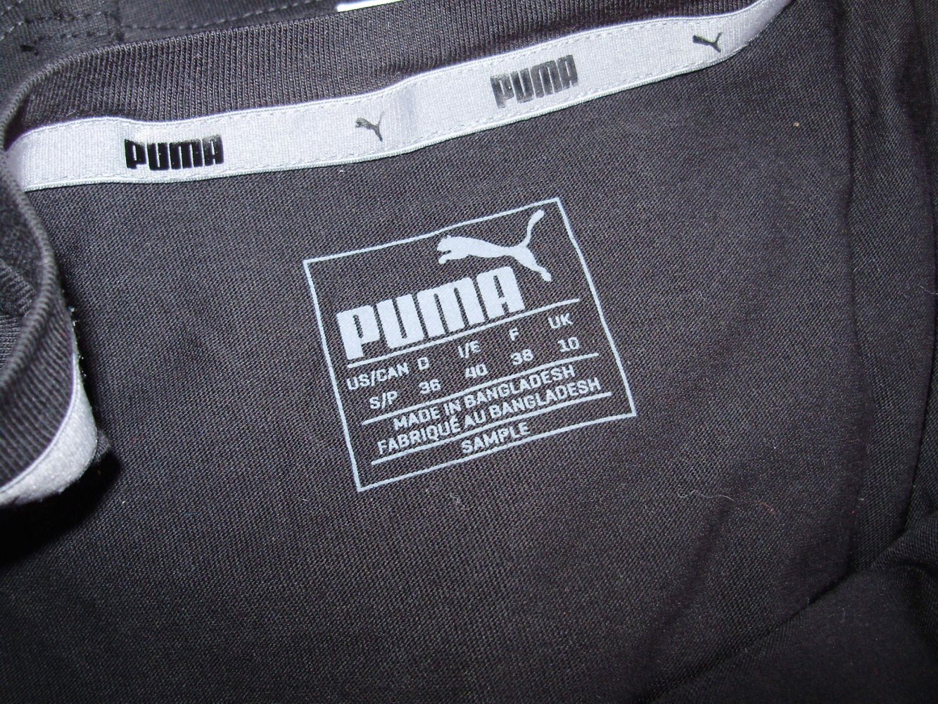 Puma Langarm Shirt schwarz S M