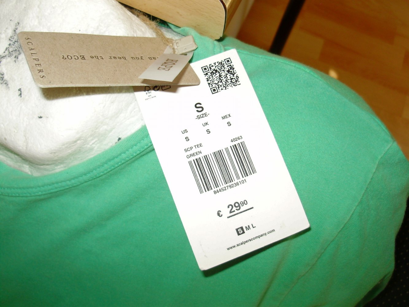 Scalpers Shirt grün S Neu Etikett