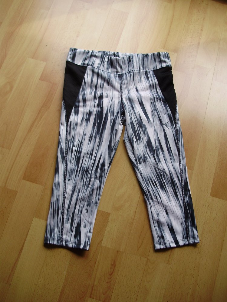 Puma 7/8 Leggings schwarz weiß Muster XS / S passend