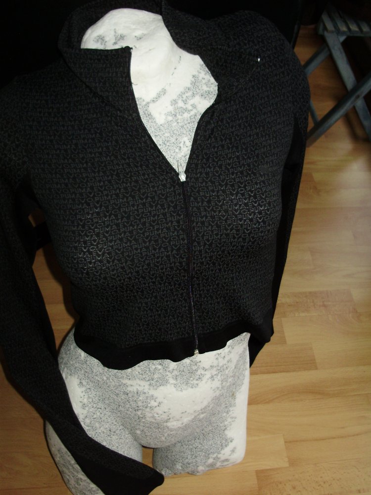 Puma Jacke Evoknit grau kurz Gr 36