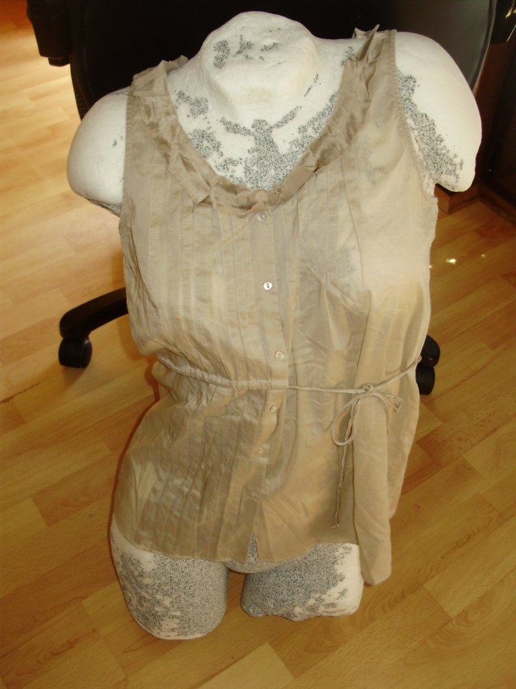 Schumacher Tunika Top beige -braun ausgefallen M passend