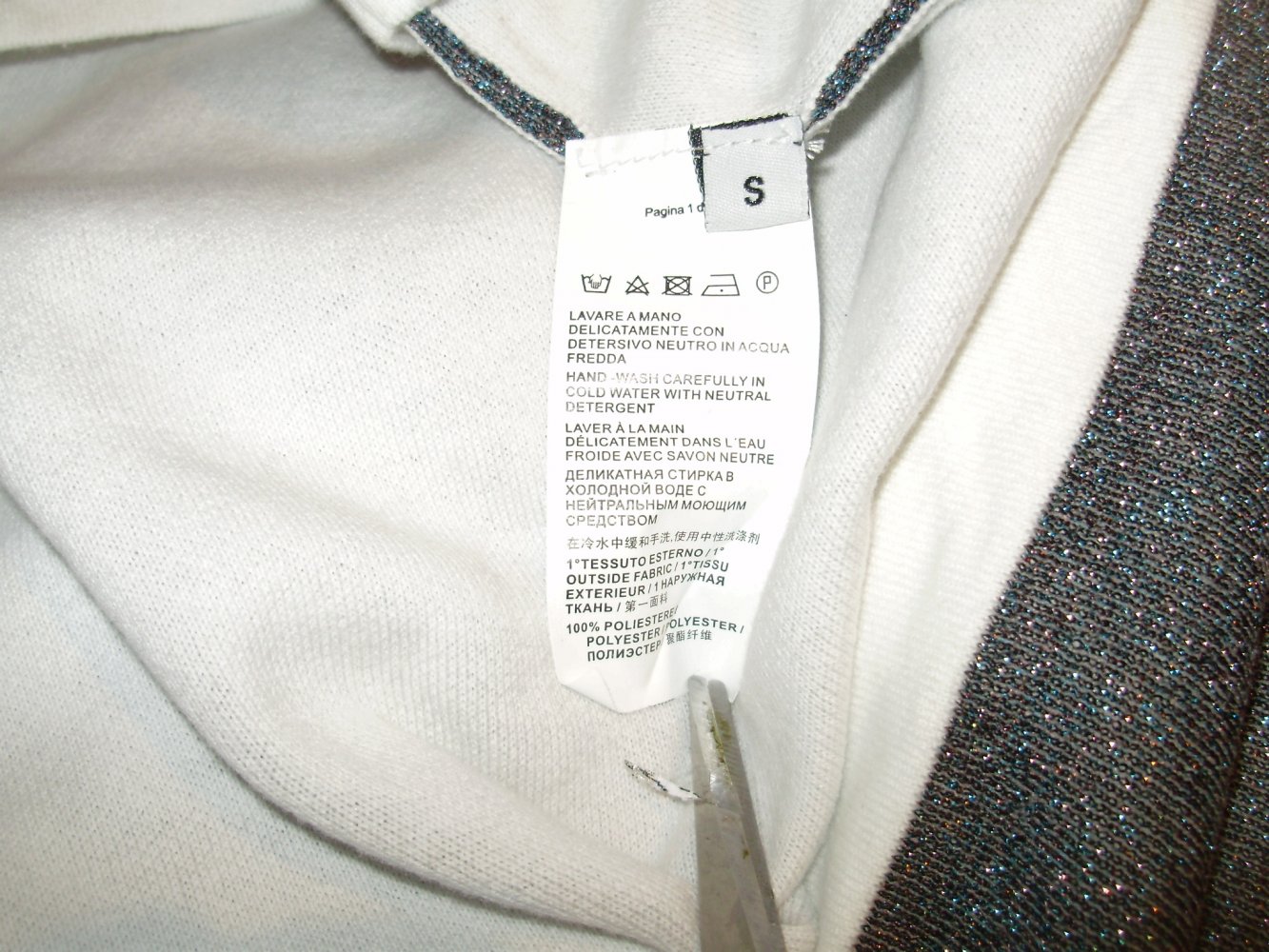 Pinko Oberteil Glitzer warm S