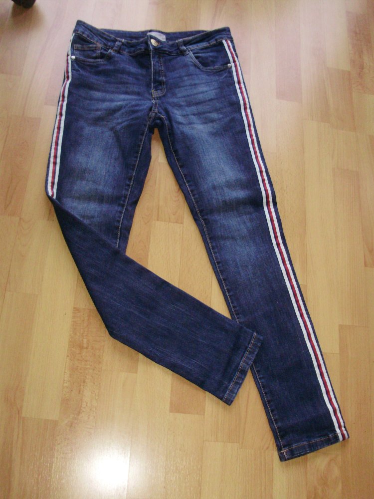 Jeans Stretch Seitenstreifen 38