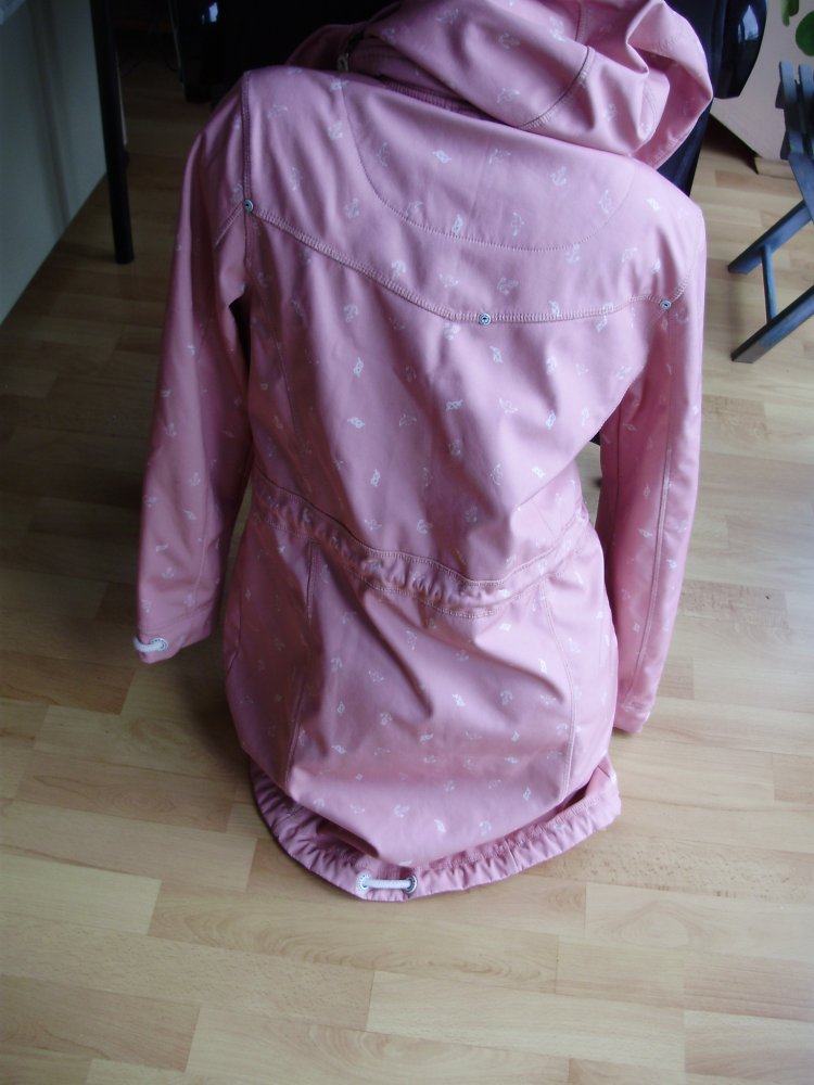 Schmuddelwedda Mantel rosa Kapuze M