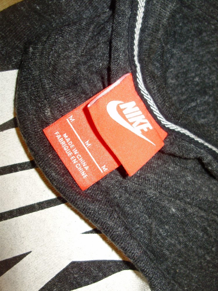 Nike Shirt 7/8 Arme dgrau Just do it M