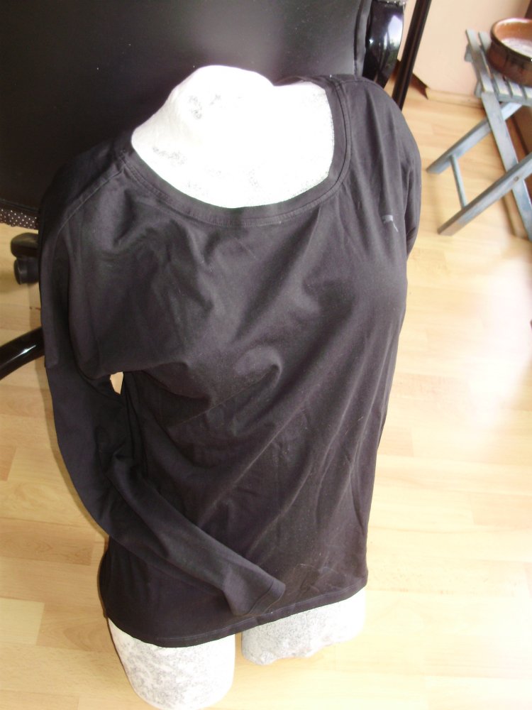 Puma Langarm Shirt schwarz S M
