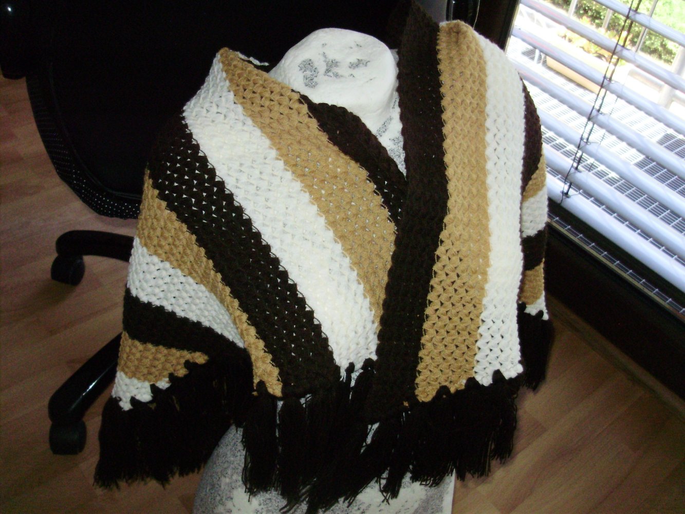 Tuch Vintage Fransen warm