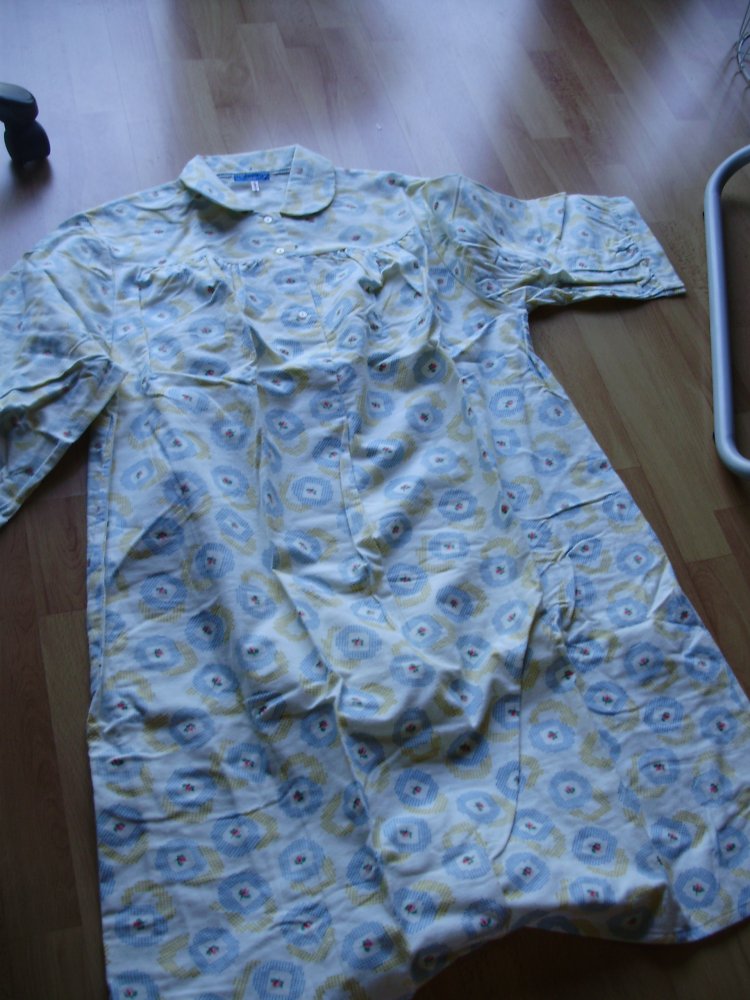 Lingerie Fine Nachthemd Flanell 60- er Jahre NEU Gr 50