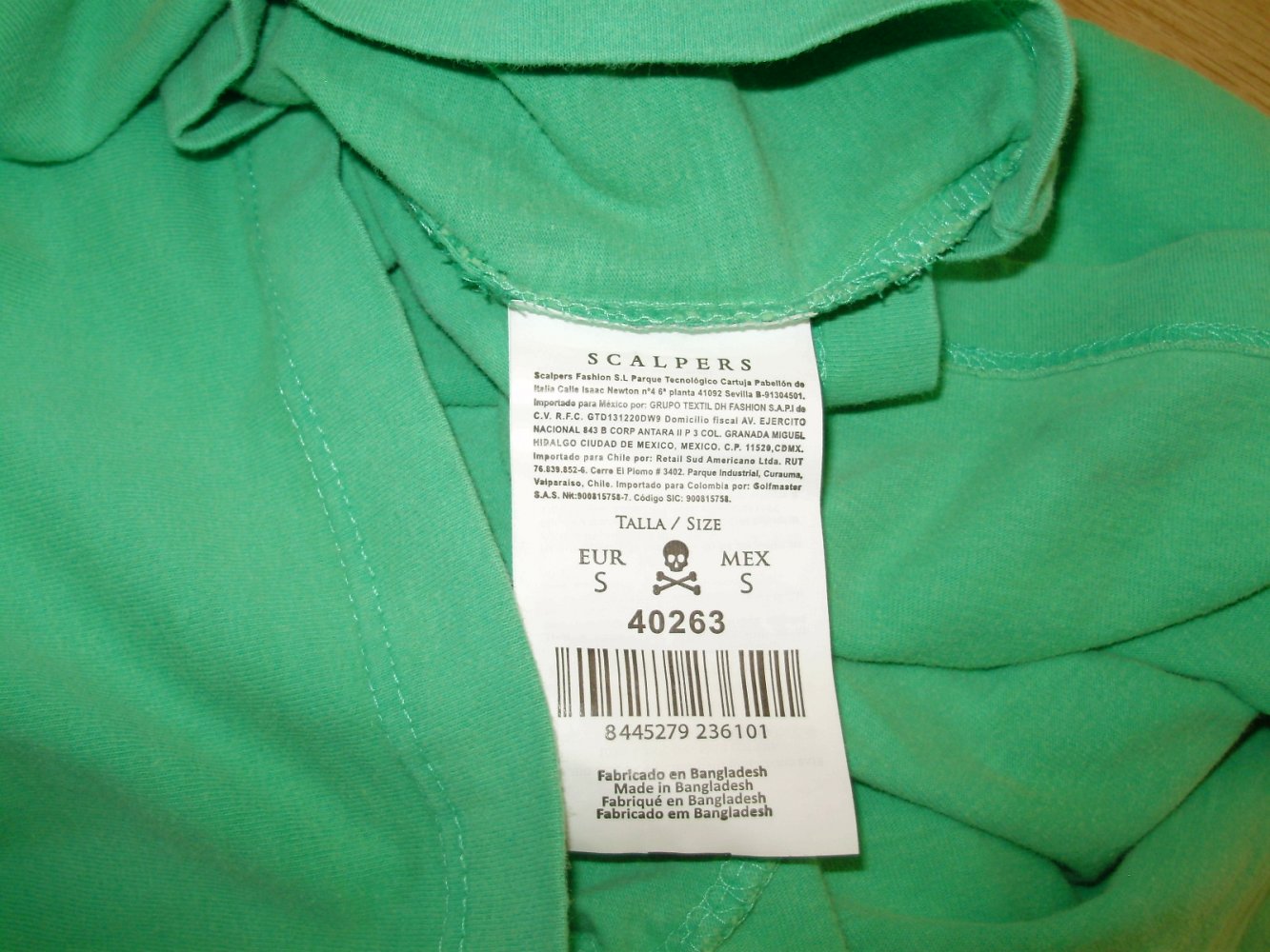 Scalpers Shirt grün S Neu Etikett