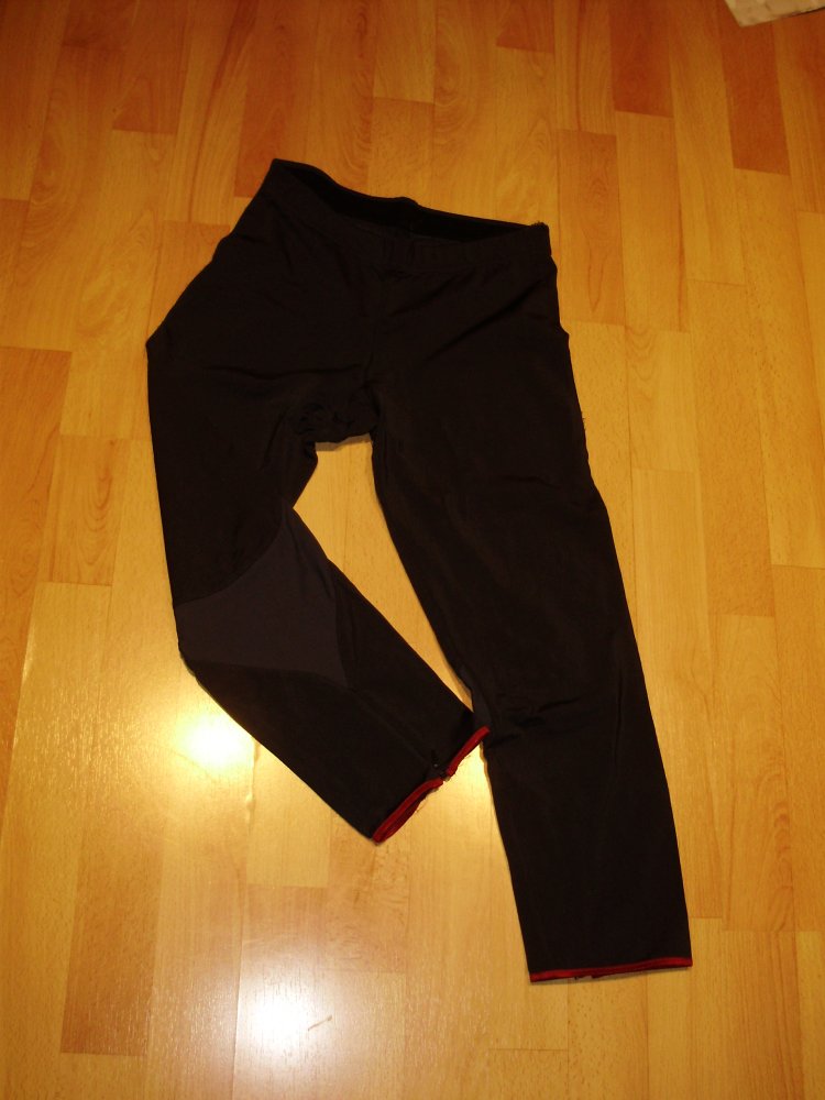 adidas Leggings Sport schwarz roter Saum 7/8 Länge S passend