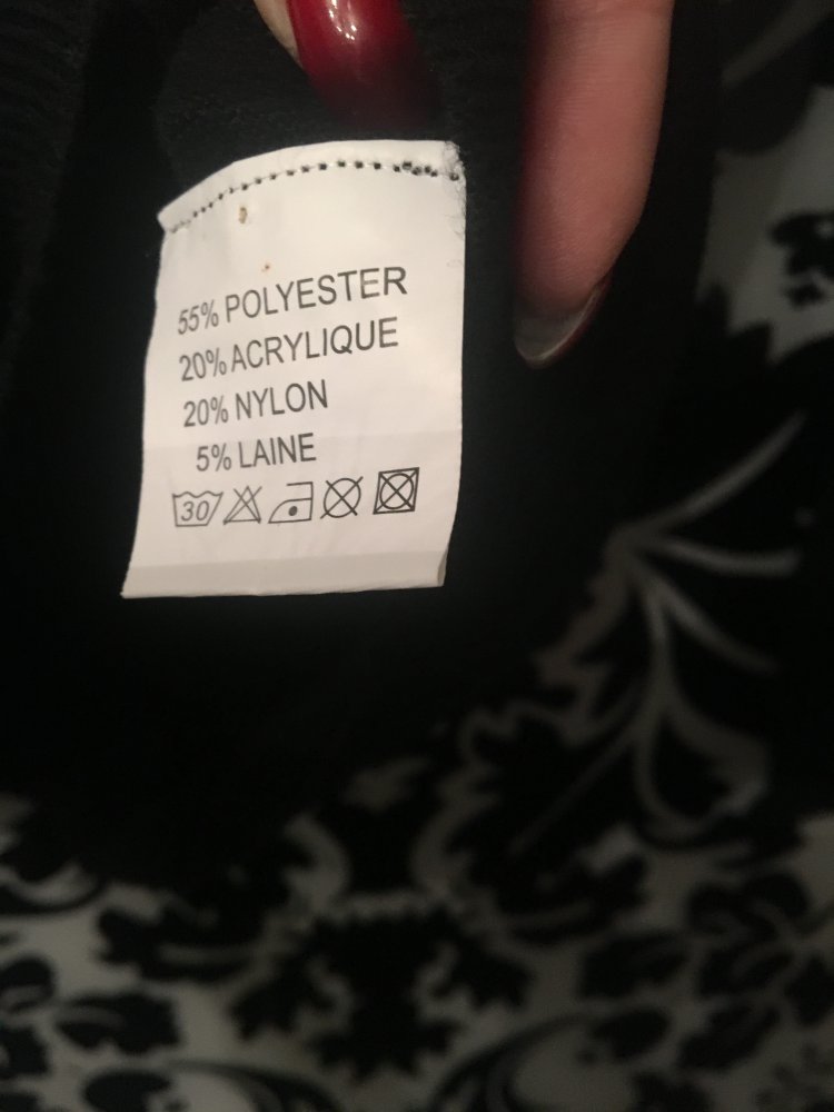 Schwarz/Goldener Pullover