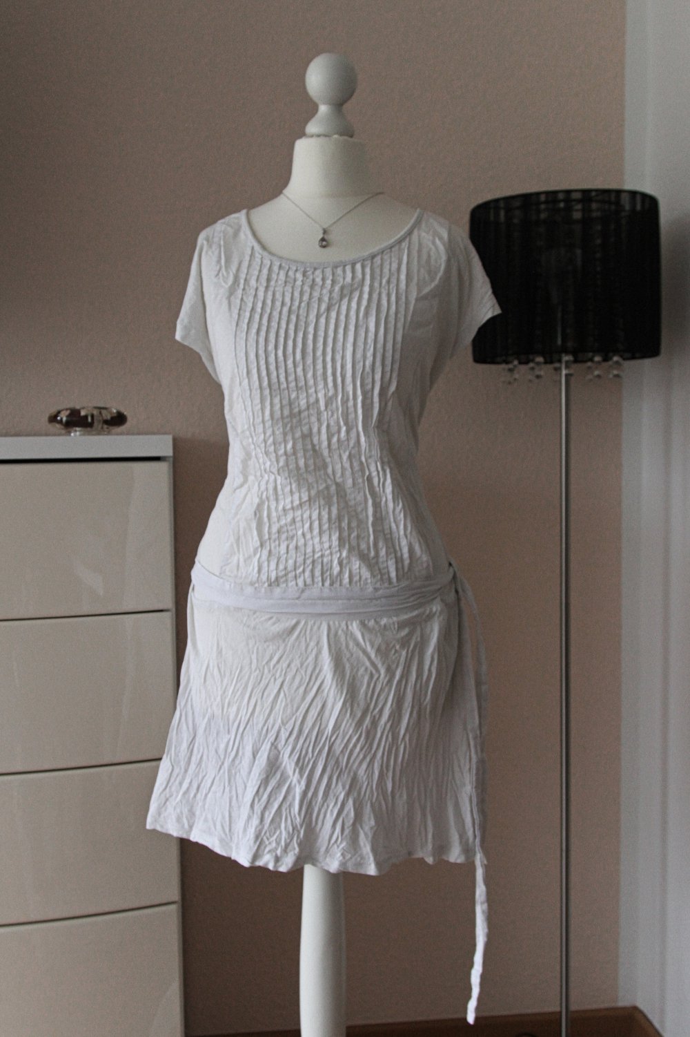 weiße Tunika / weißes Kleid S