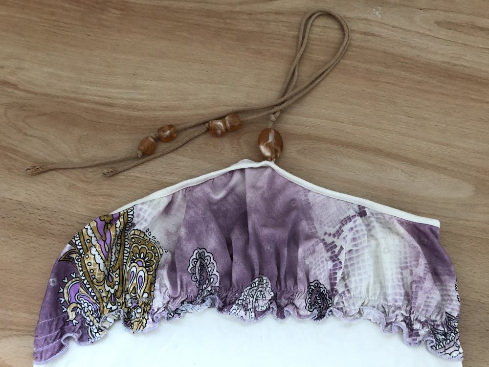 Neckholder Top mit Perlen