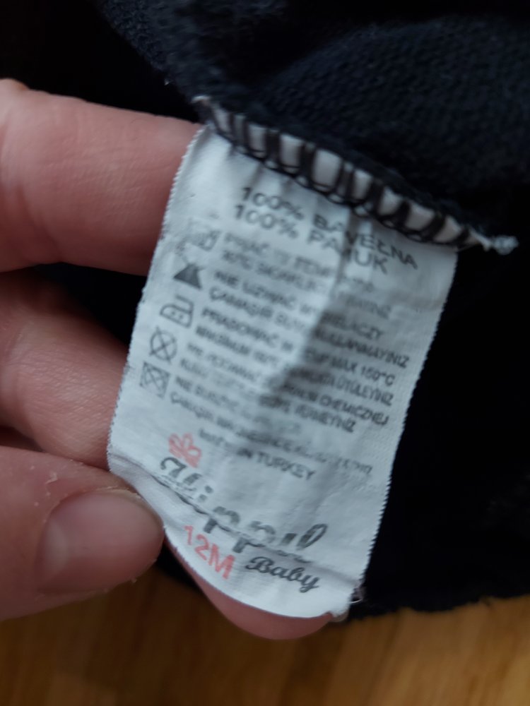 schwarze Babyhose / Leggings, ca. Gr. 74/80 unisex