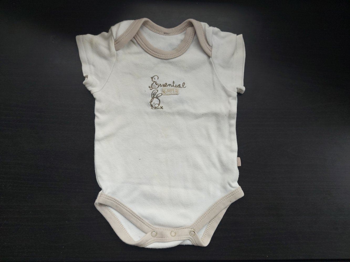 Kurzärmliger Babybody Sommerbody unisex Gr. 62