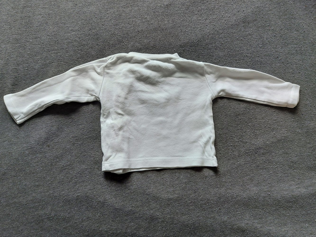 Weißes Erstlingsjäckchen / Baumwolljäckchen Gr. 56