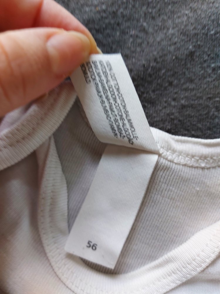 weißer Kurzarmbody mit Hundemotiv Gr. 56 