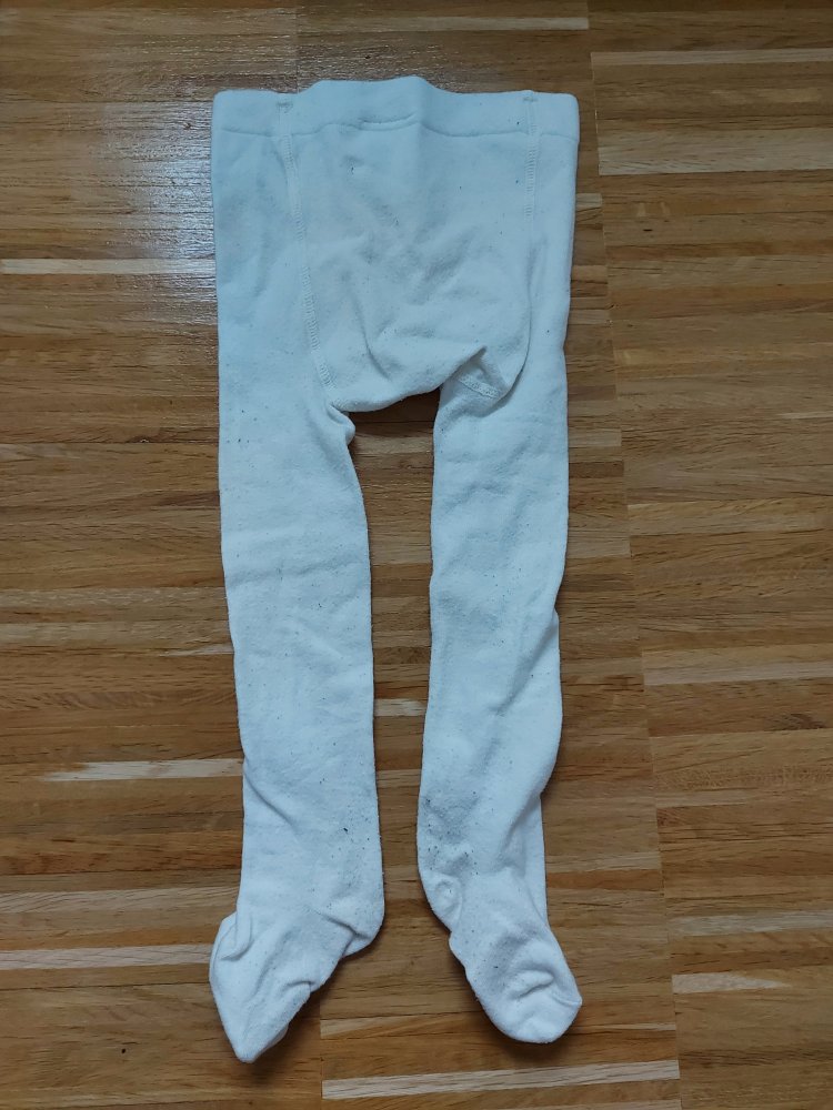 weiße Strumpfhose Gr. 86/92