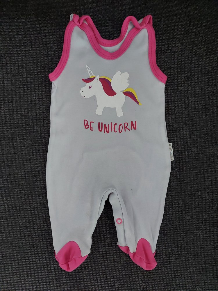 supersüßes Babymädchen-Set mit Einhorn: Strampler und Jäckchen, Gr. 56