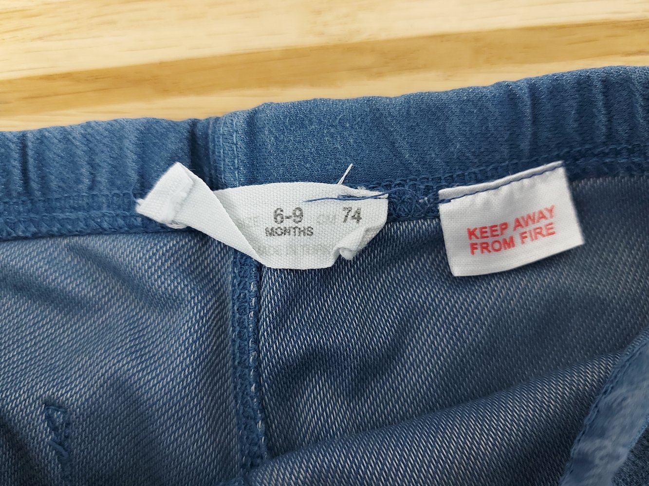 blaue Babyhose / Leggings, Gr. 74