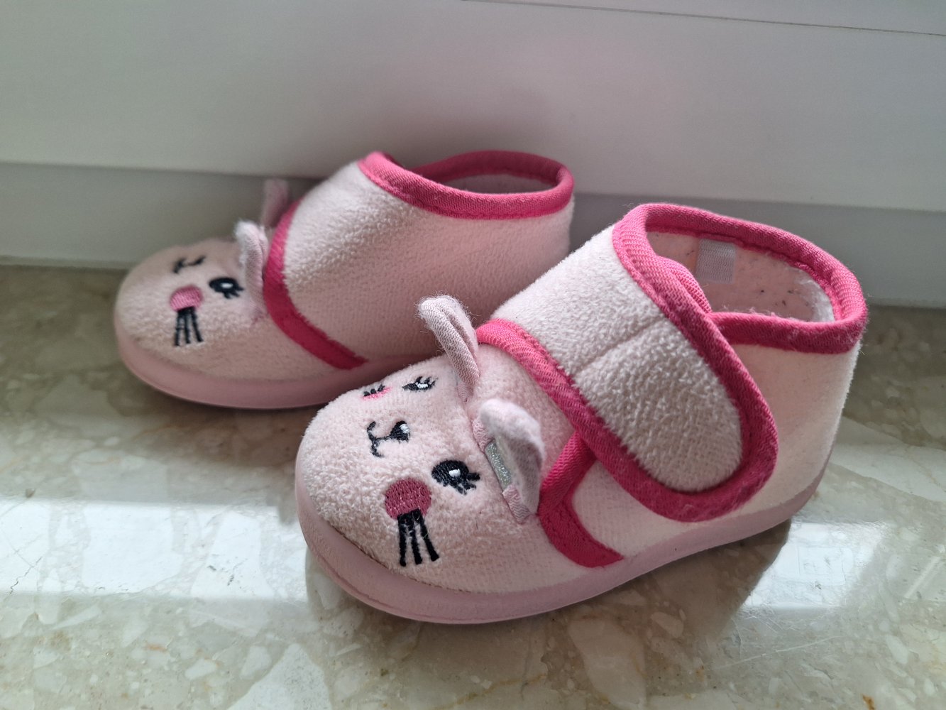Pinke Katzen Hausschuhe Gr. 22