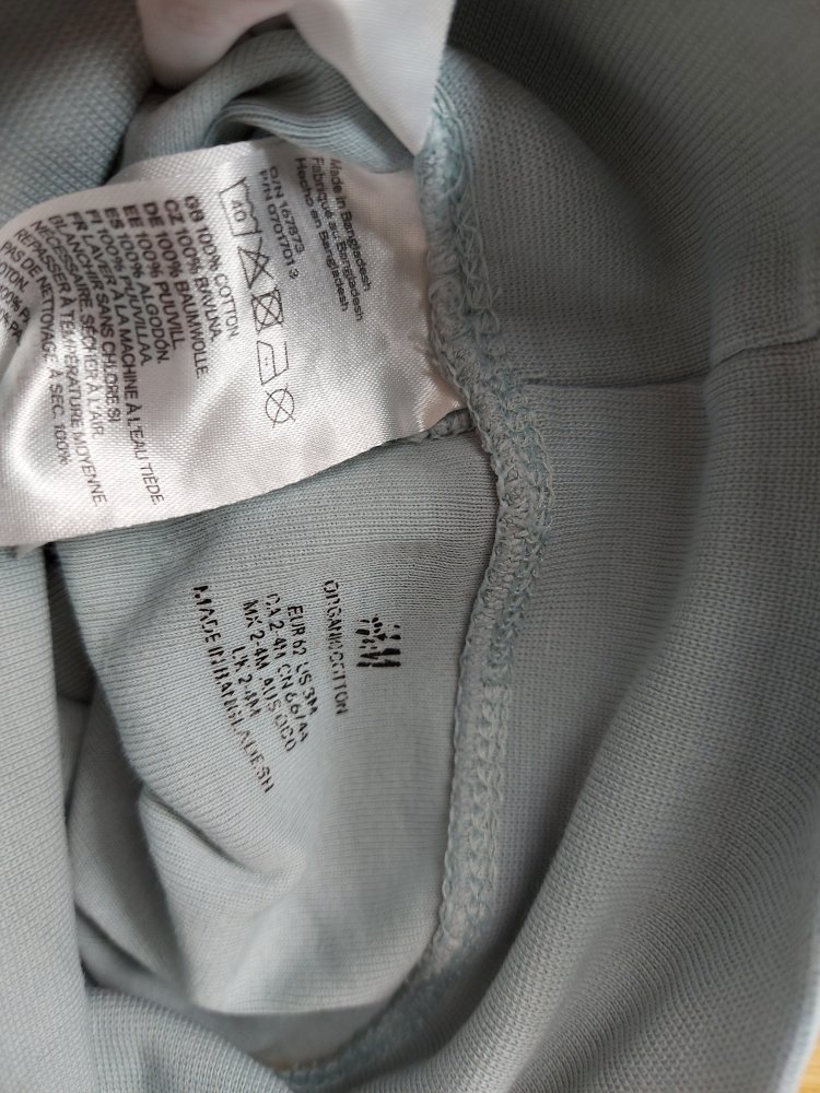 Türkise Babyhose mit breitem Bund und Füßchen, Gr. 62