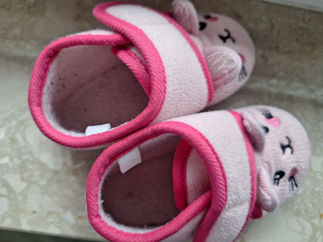 Pinke Katzen Hausschuhe Gr. 22