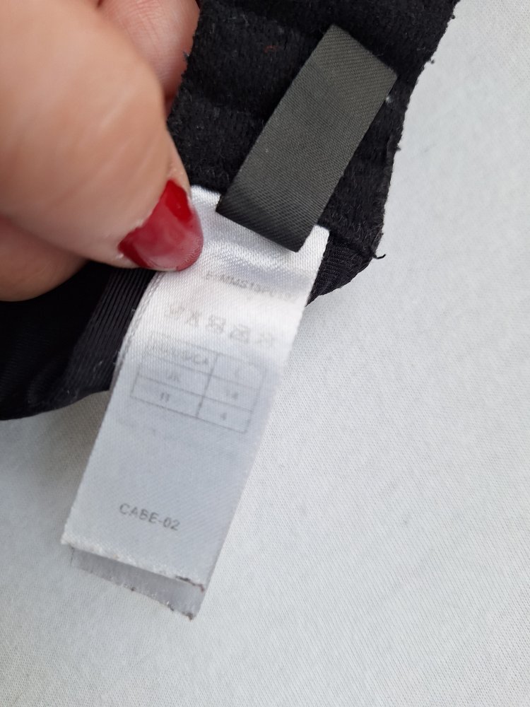 Schwarz pinkes Sport Bustier / Sport BH Gr. L