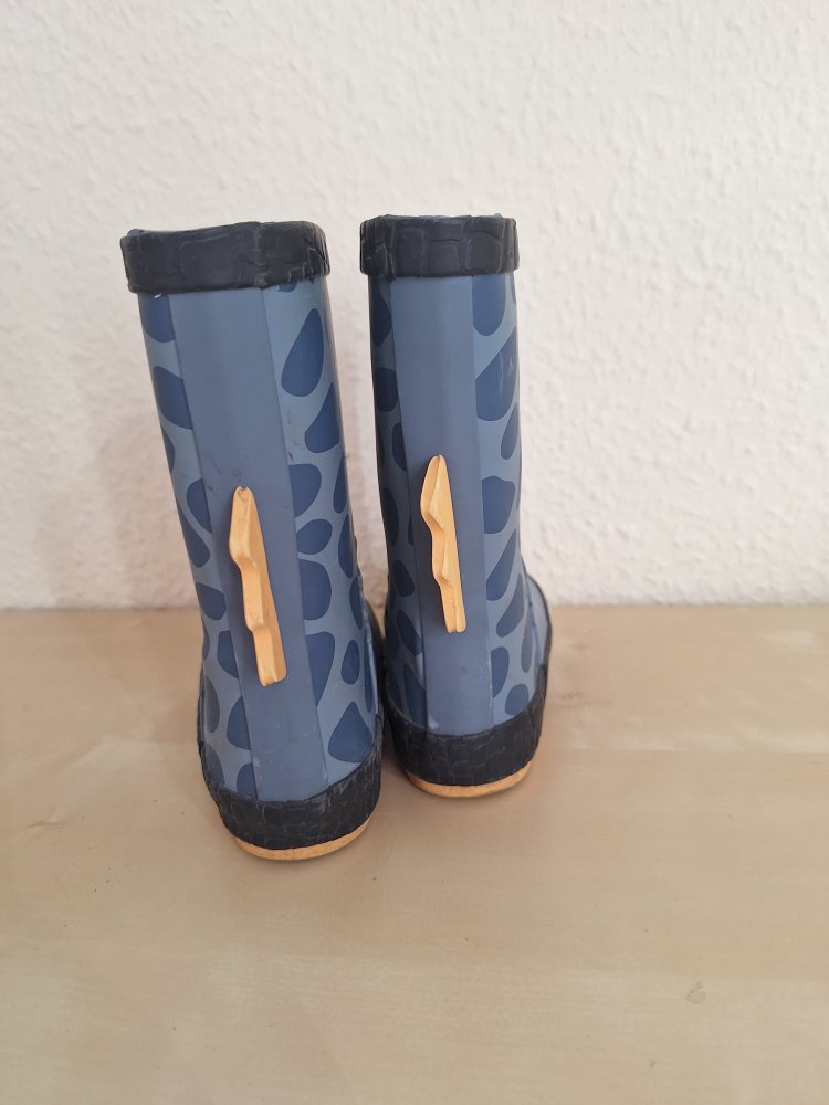 Gefütterte Dino Gummistiefel, Gr. 24 mit Fleece