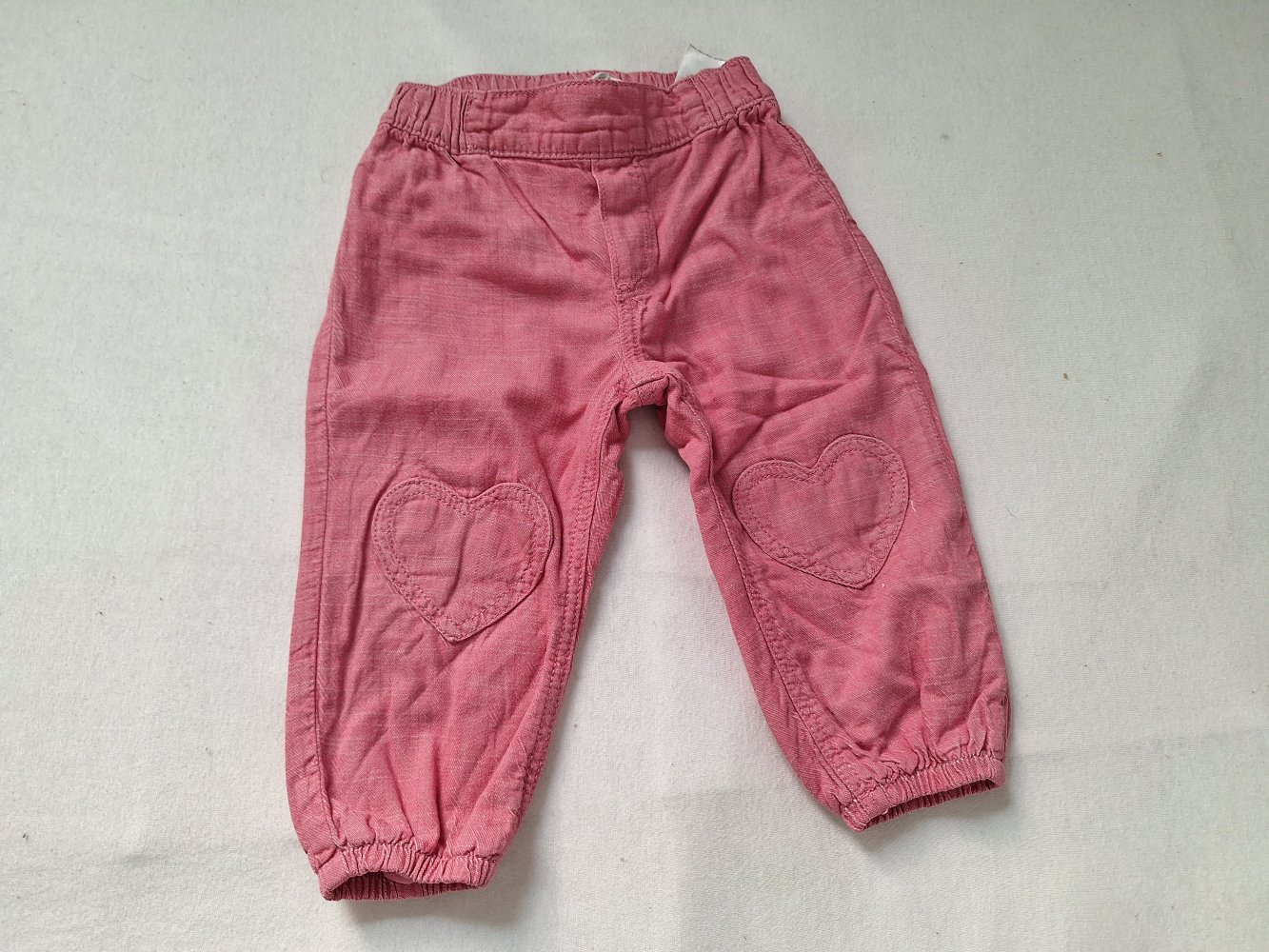 Pinke Hose mit Herzen, Gr. 80