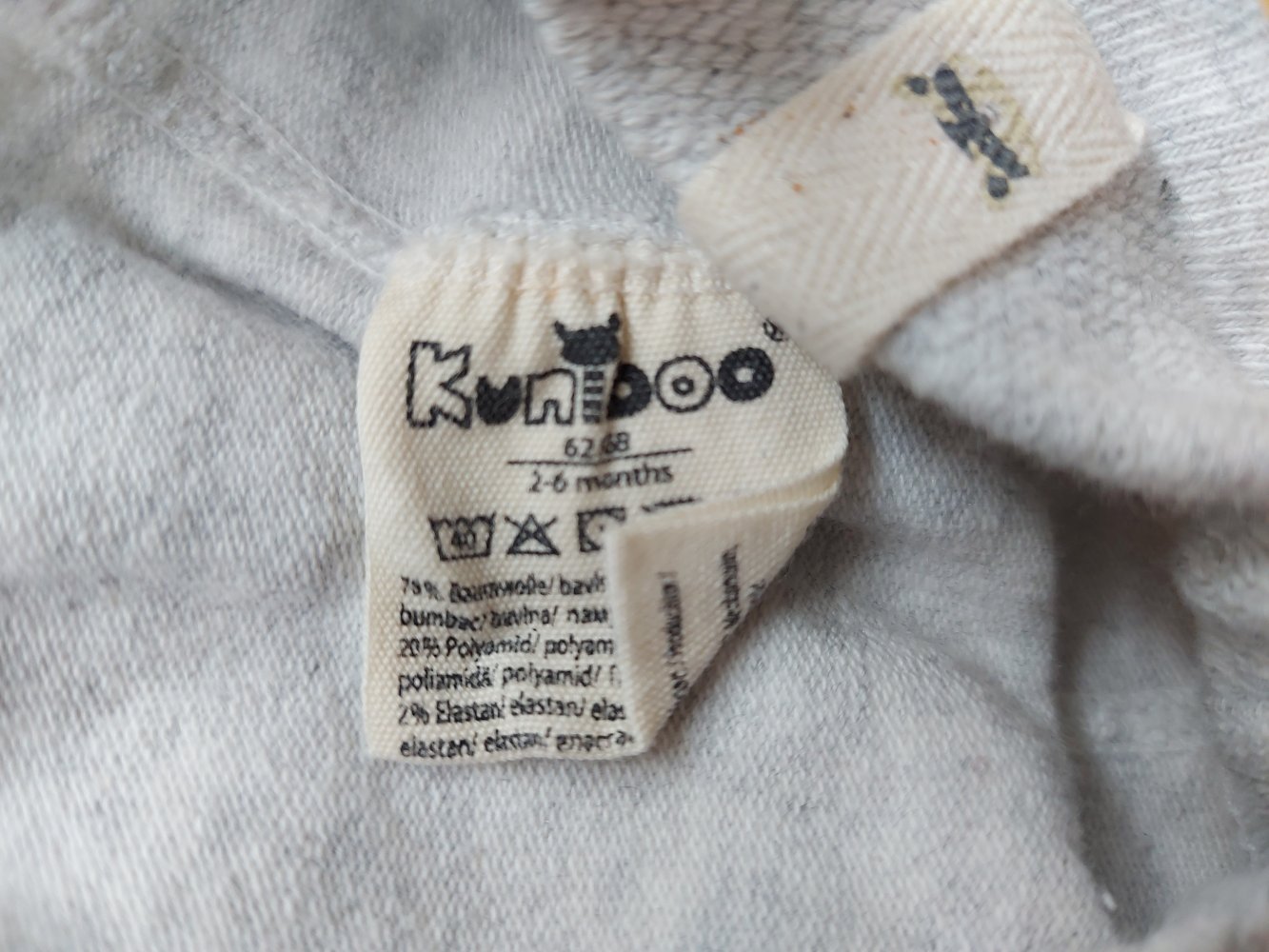 Hellgraue Babystrumpfhose (greige) mit Punkten Gr. 62/68