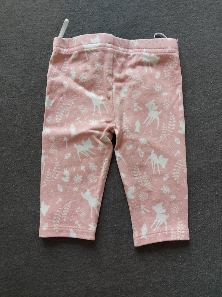 supersüße rosa Bambi Hose Gr. 62 Babyleggings