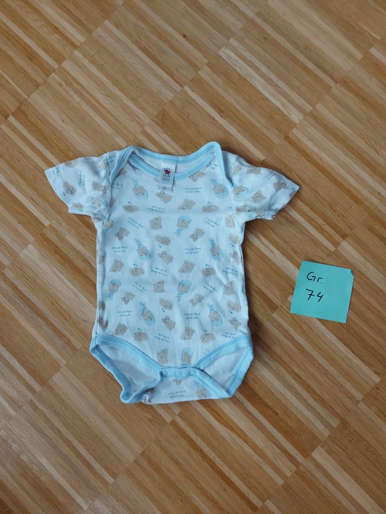 süßer Kurzarmbody mit Bärchen, Gr. 74