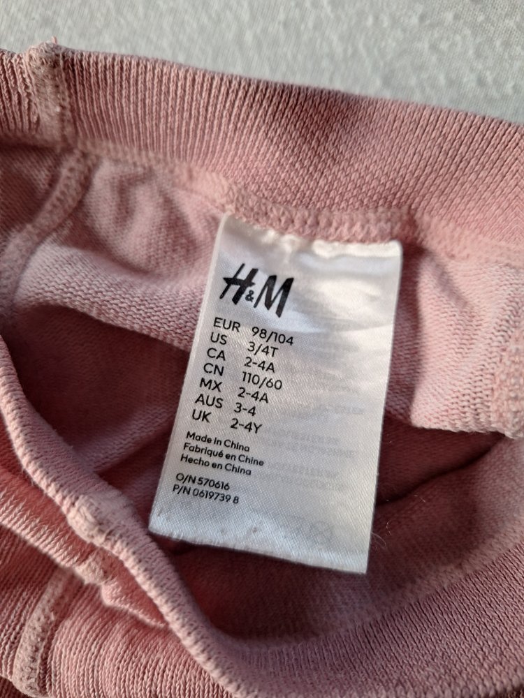 pinke Strumpfhose mit Herzen Gr. 98/104