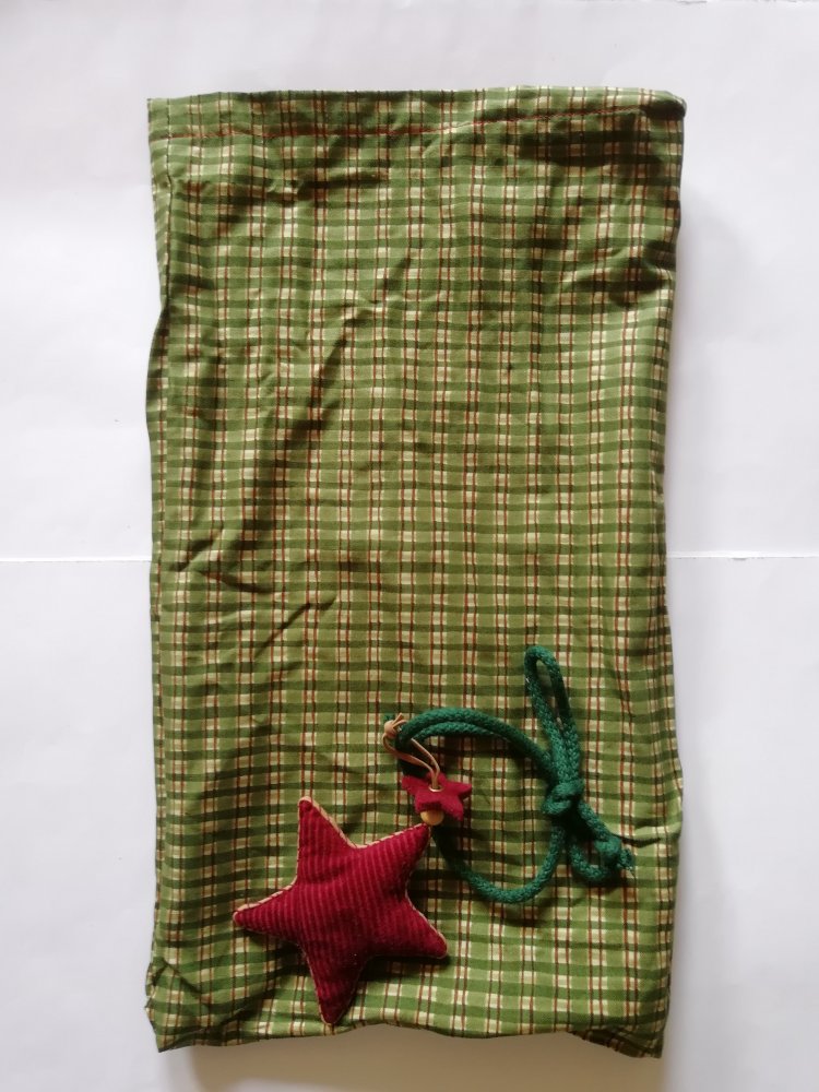 Beutel Geschenkbeutel Stoff Baumwolle Weihnachten 25 x 42 cm