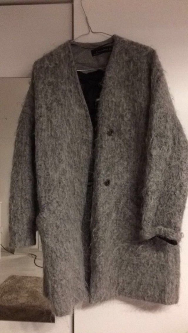 Oversize filz Mantel Zara 