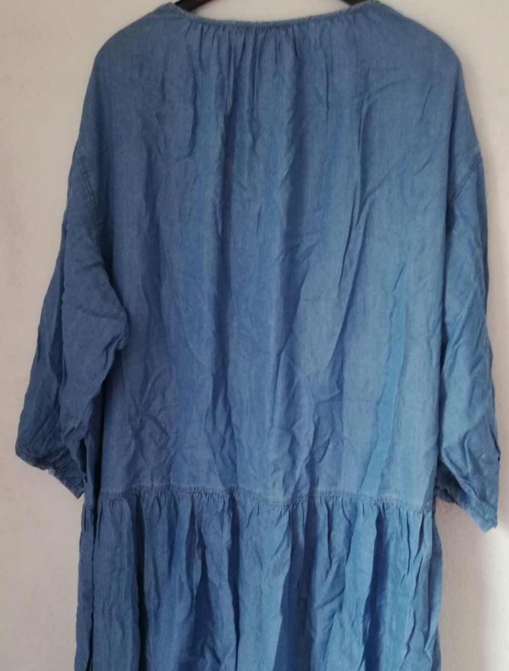 H&M Süsse Tunika Jeans Style Hellblau Gr 58 NEU mit Etikett