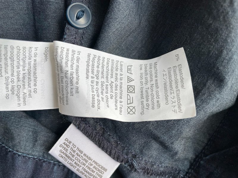 Madewell Denim Babydoll Kleid mit Raffungen und Volant