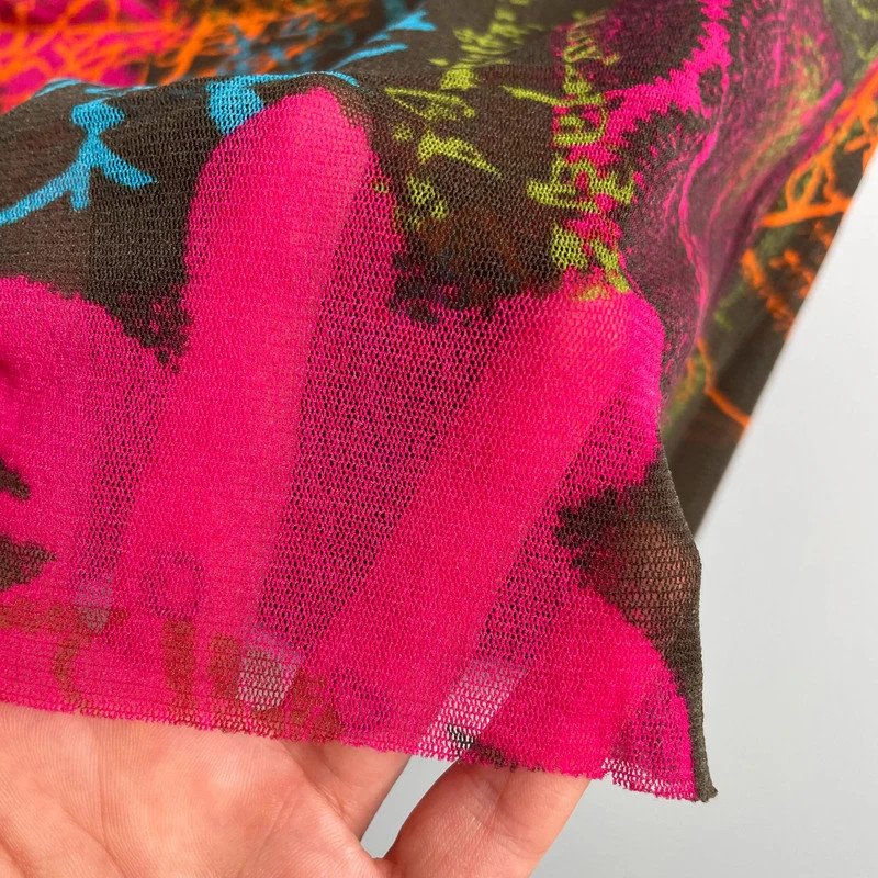 Kenzo transparentes Mesh Top 90s 90er Vintage