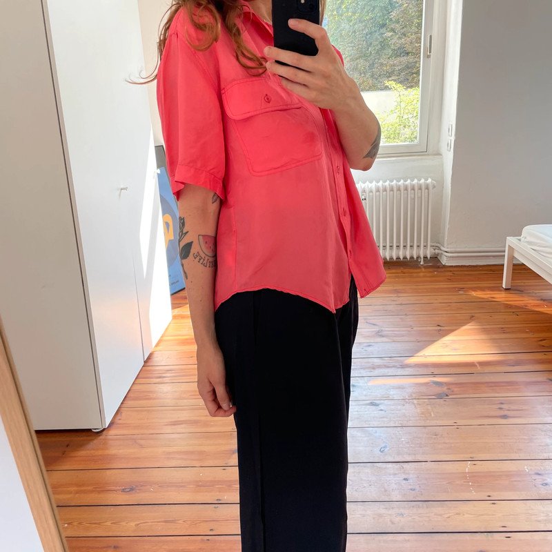 Vintage Bluse aus Seide Silk