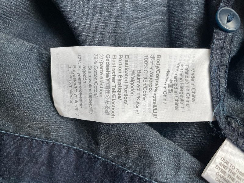 Madewell Denim Babydoll Kleid mit Raffungen und Volant