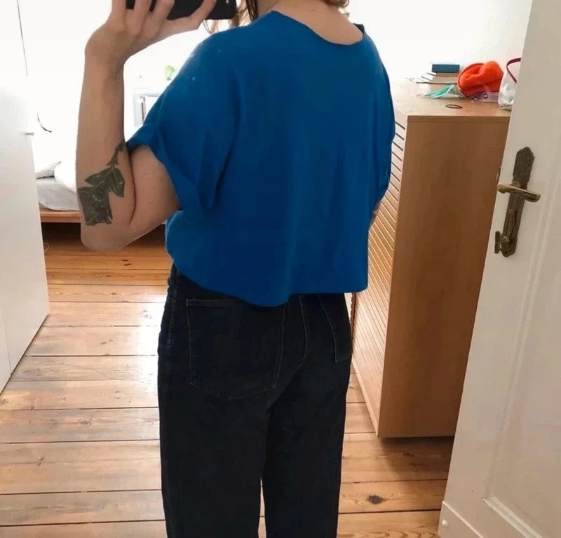 Blue Riders cropped Vintage Shirt