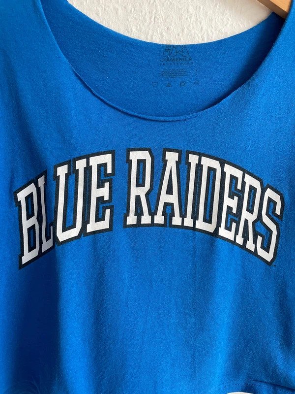 Blue Riders cropped Vintage Shirt