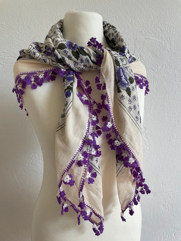 Großes Vintage Tuch aus Baumwolle Sehr gut