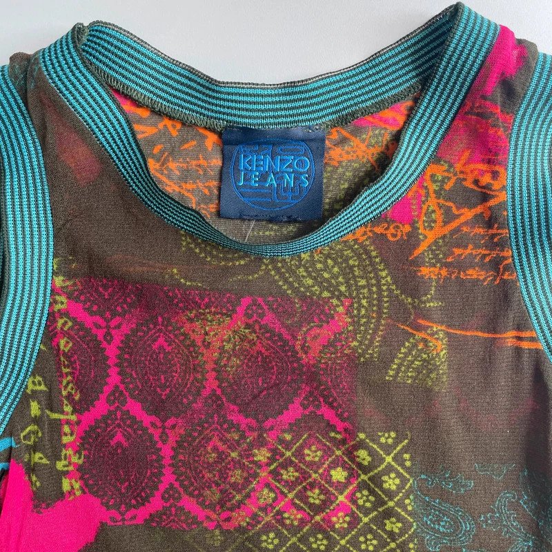Kenzo transparentes Mesh Top 90s 90er Vintage