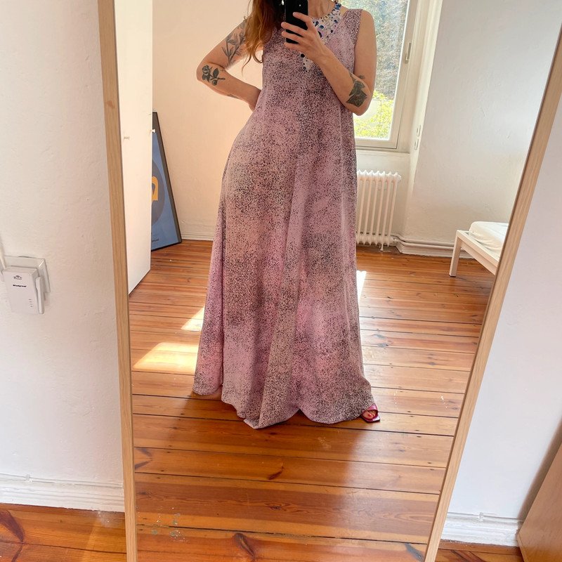 Kenzo Bodenlanges Kleid aus Seide Silk Dress