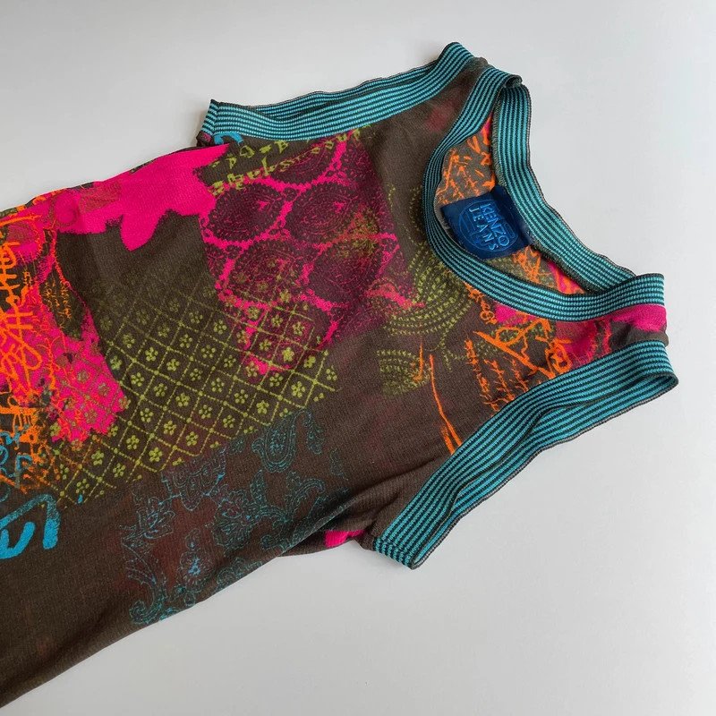 Kenzo transparentes Mesh Top 90s 90er Vintage