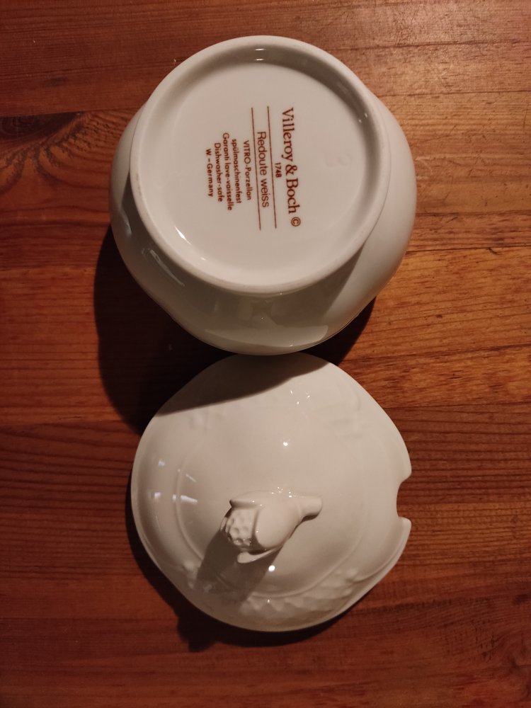 Villeroy & Boch Zuckerdose Porzellan 